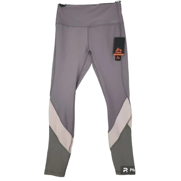RBX~Woman Size SPetite~Light Purple/Beige 7/8 Ankle Length Athletic Legging NWT - Picture 1 of 14